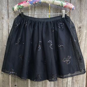 Children’s Place Black Sparkly Skirt